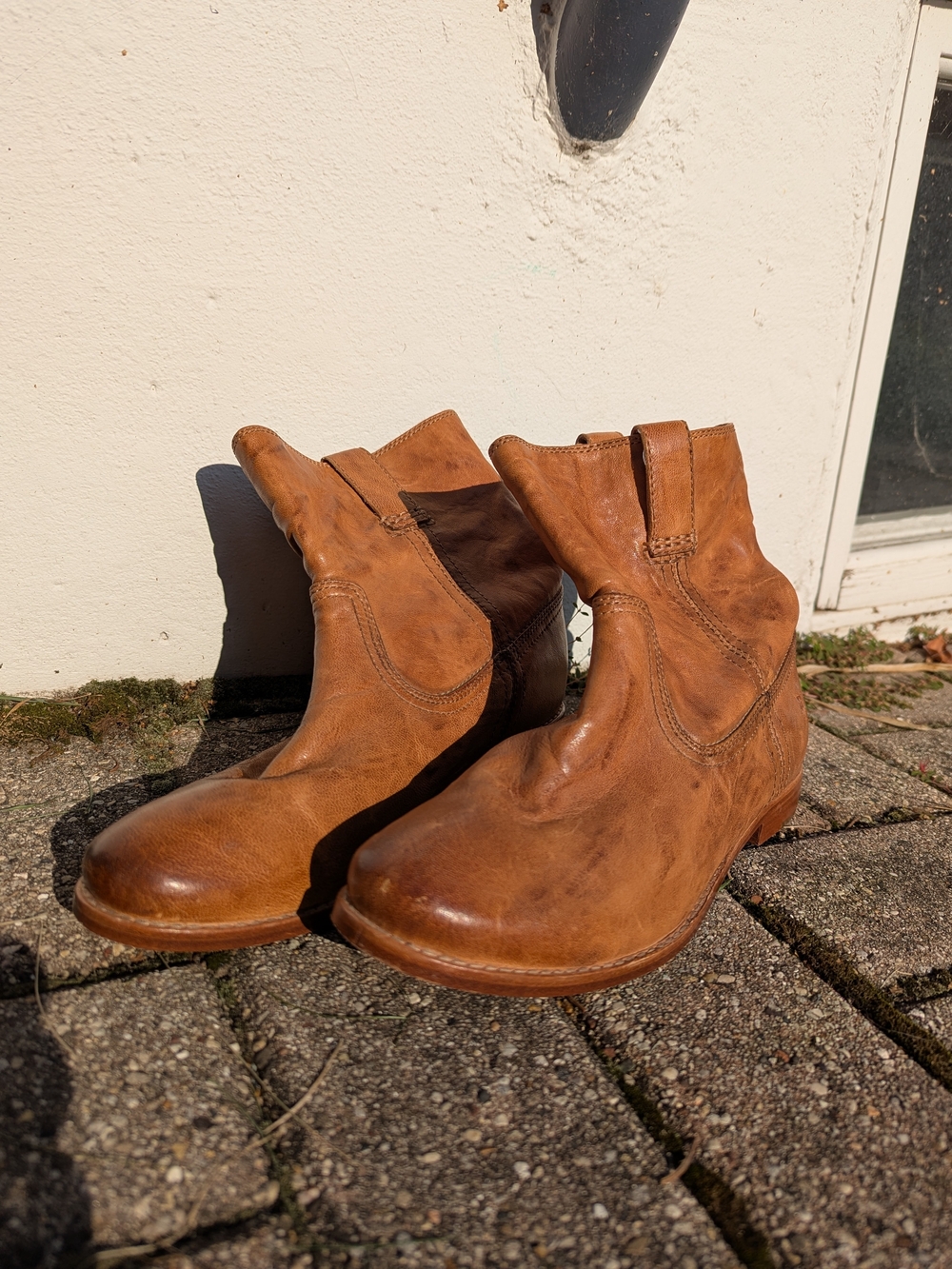 FRYE Anna shortie Ankle Booties Western Prairie